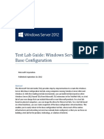 wIN seRVER 2012 Test Lab Guide