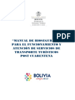 MANUAL DE BIOSEGURIDA - TRANSPORTE TURISTICO Min - Salud PDF