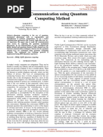 Secure Communication Using Quantum Computing Method