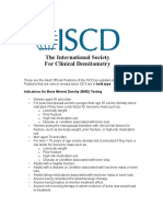 Indications For Bone Mineral Density (BMD) Testing: - o o o o