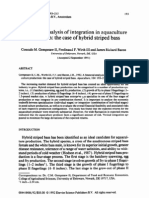 A financial analysis of integration in aquaculture- hybrid striped bass