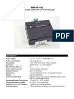 Converter Module Trans-485 Brochure