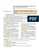 Interpretamos probabilidades de contagio COVID-19