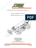 Illustrated Parts Breakdown Manual Forward Reach Forklift Model XR1267 (Tier III)