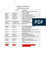 2020-21 District Calendar