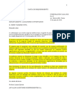 Carta de Requerimiento