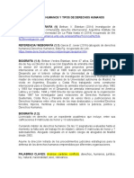 Preguntas para Trabajo Derechos Humanos