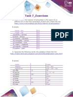 Phonetics and Phonology Task 7 - Exercises