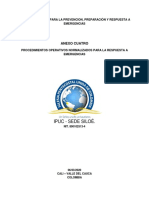 Anexo Cuatro. Procedimientos Operativos para La Respuesta A Emergencias - Ipuc Siloé