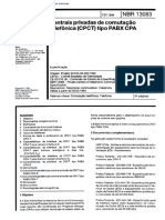 NBR 13083 - 1994 - Centrais Privadas de Comutação Telefônica (CPCT) Tipo PABX CPA.pdf