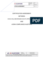 Certification Agreement