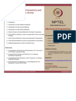 NPTEL Syllabus for CFD and Heat Transfer