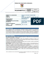 Contenido Programatico 2020-2 ELECTRICIDAD Y MAGNETISMOFaedis PDF
