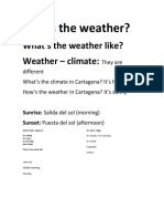 What's The Weather Like? Weather - Climate