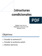 7. Estructuras condicionales