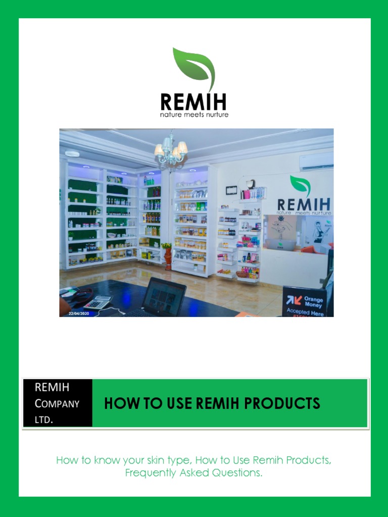How to Determine Skin Type & Use Remih Products | PDF | Skin Care | Soap