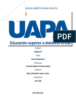 Universidad Abierta para Adulto.: English III