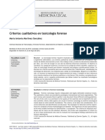 Criterios Cualitativos en Toxicología Forense