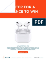 Enter For A Chance To Win: Apple Airpods Pro