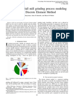 A Review of Ball Mill Grinding Process Modeling Using Discrete Element Method