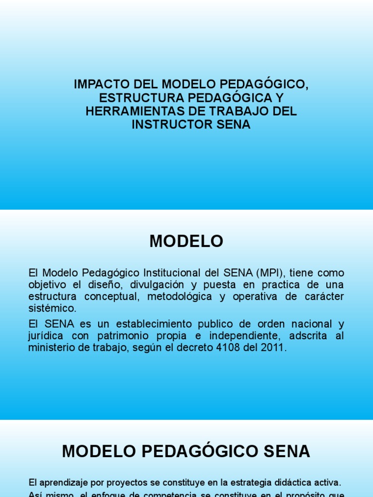 Impacto Del Modelo Pedagógico, Estructura Pedagógica y Herramientas de ...