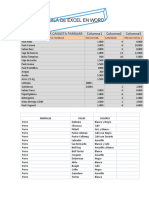 Tabla de Excel en Word