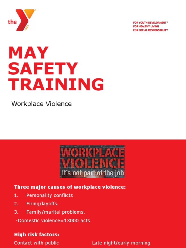 May Safety Topics PDF Violence