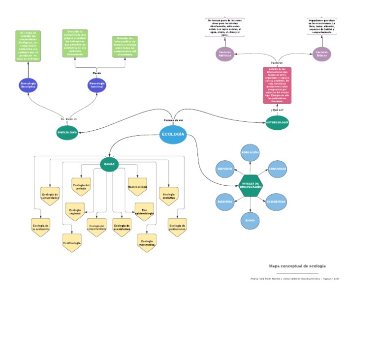 Mapa Conceptual de Ecologia PDF | PDF | Ecología | Ecosistema