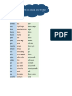 Tablas de Exel en Word 2