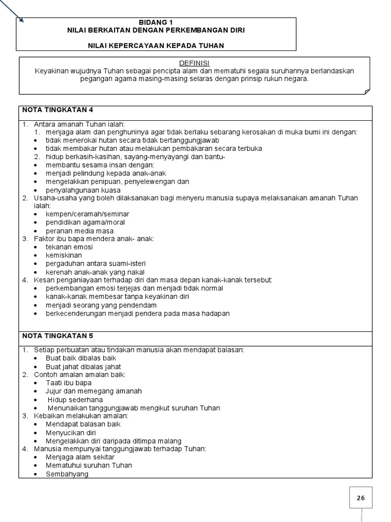 Soalan Bidang 1 Pendidikan Moral Spm Kbsm Pdf