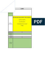 HORARIOS SEMANA 18 AL 22