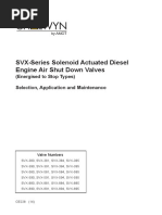 SVX-Series Solenoid Actuated Diesel Engine Air Shut Down Valves