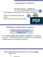 SIP Business Trunking Service Objective