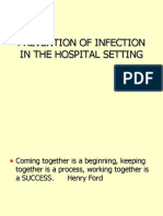 Prevention of Infection in The Hospital Setting