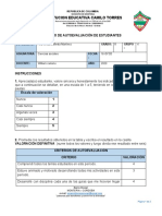 Autoevaluacion de Ciencias Sociales