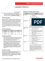 DNA PCR DNA Degradation Solutions: Product Information Sheet