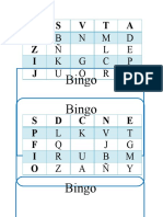 Conciencia Grafofonémica Bingo de Letras