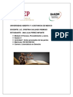 Universidad Abierta Y A Distancia de Mexico Docente: Lic. Cristina Salgado Remigio Estudiante: Ana Lilia Perez Infante