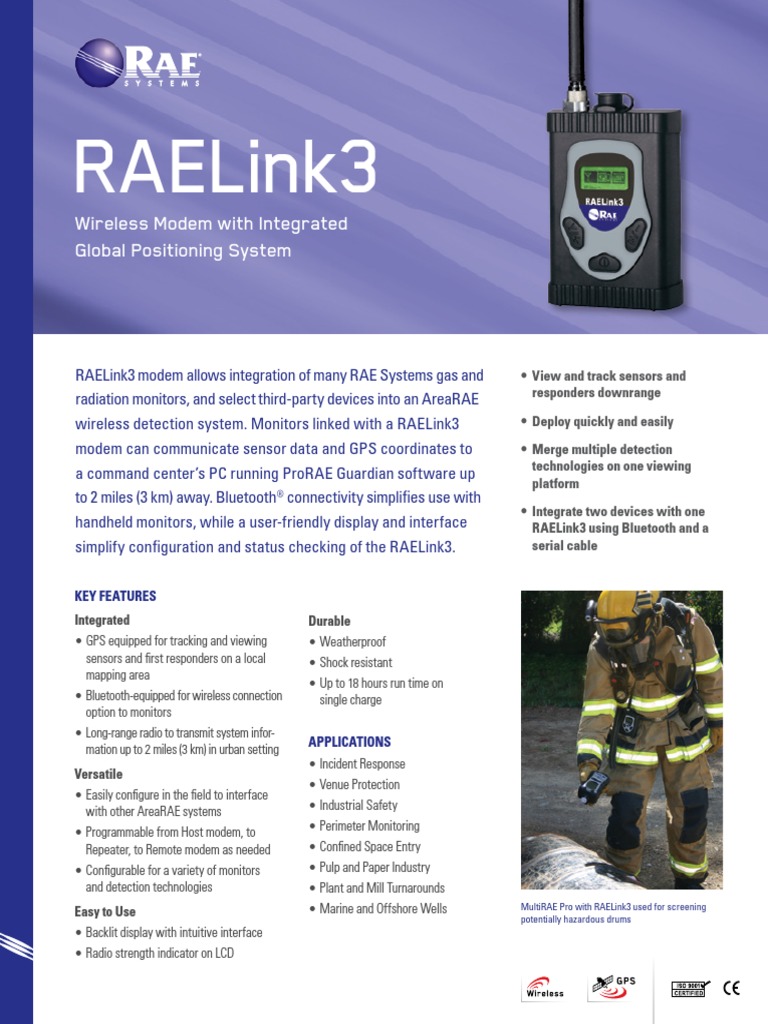 Raelink3: Wireless Modem With Integrated Global Positioning System ...