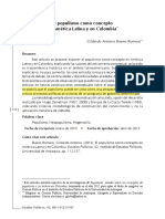 El populismo como concepto