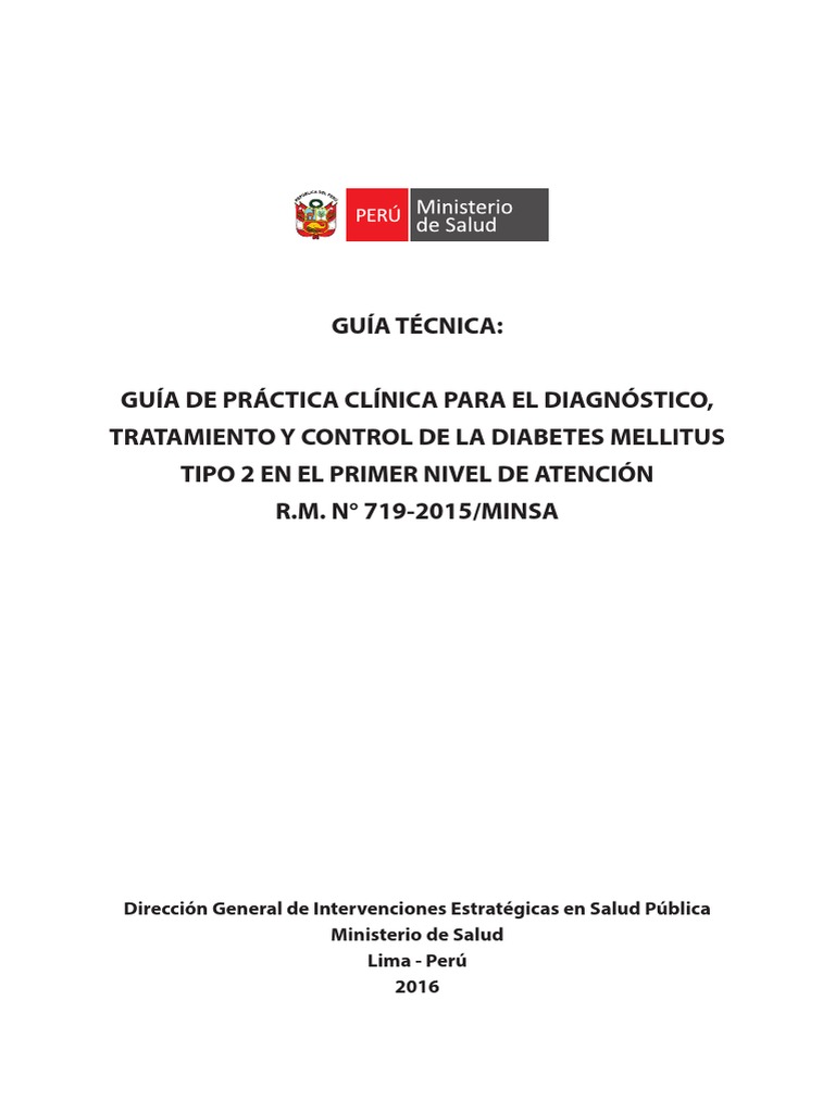 GPC - Diabetes Mellitus Tipo 2 Editable | PDF | Diabetes | Función renal