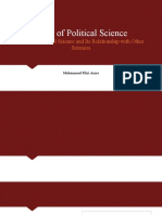 Basic Fields and Relationships of Political Science