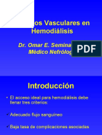 Accesos Vasculares para Hemodiálisis