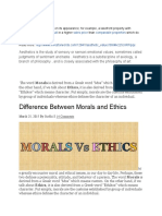 Difference Between Morals and Ethics: Value View Result Sales Price Comparable Properties Afford Same