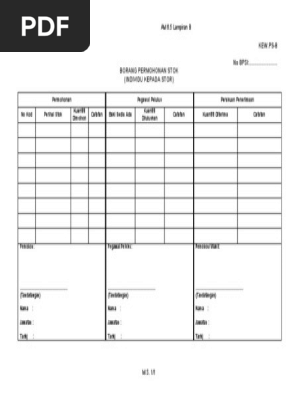 Kew Ps 8 Borang Permohonan Stok Individu Pdf