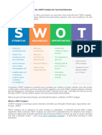 SWOT Analysis For Your Small Business