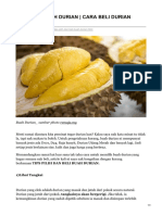 Tips Pilih Buah Durian PDF