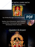 To Know Sakthi, Learn Sakthi Shree Matre Namaha: By, Kirheba Murugan (Vamadeva Sivam)