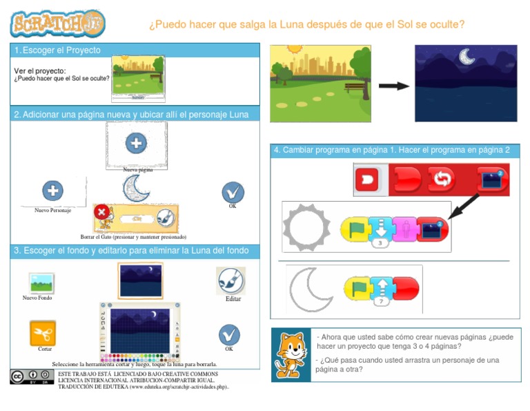 Scratchjr Tarjeta07 Moon SP | PDF
