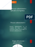 Unidad 3 Proceso Adminsitrativo Aplicado A La Logistica